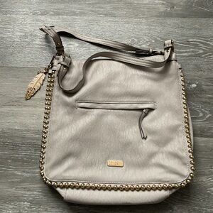 Elegant Jessica Simpson Shoulder Bag with Gold Accents